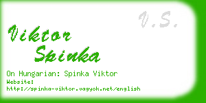 viktor spinka business card